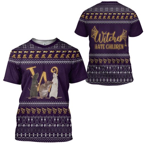 Gearhuman 3D Witches Hate Children The Witches 2020 Ugly Sweater Tshirt Hoodie Apparel CV28104 3D Apparel