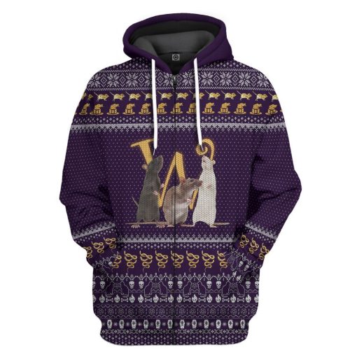 Gearhuman 3D Witches Hate Children The Witches 2020 Ugly Sweater Tshirt Hoodie Apparel CV28104 3D Apparel Zip Hoodie S