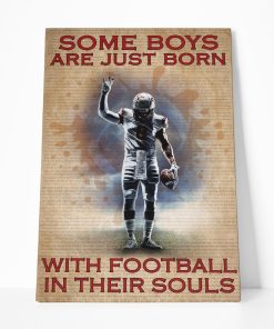 Gearhuman 3D With Football In Their Souls Custom Canvas GB29013 Canvas 1 Piece Non Frame M