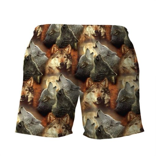 Gearhuman 3D Wolf Beach Short ZZ3105215 Men Shorts