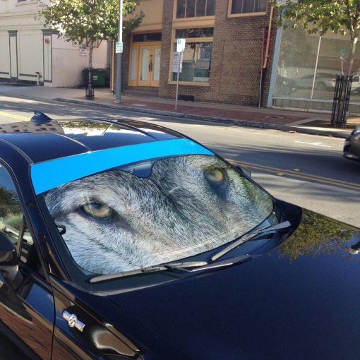 Gearhuman 3D Wolf Eyes Car Sunshade ZK3006214 Auto Sunshade