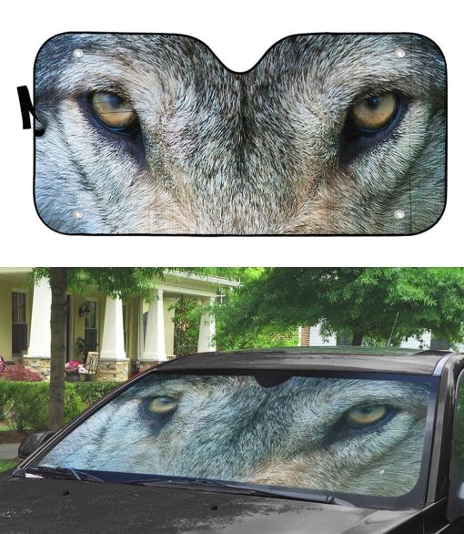 Gearhuman 3D Wolf Eyes Car Sunshade ZK3006214 Auto Sunshade
