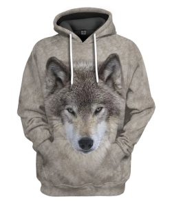 Gearhuman 3D Wolf Front And Back Tshirt Hoodie Apparel GV09033 3D Apparel Hoodie S