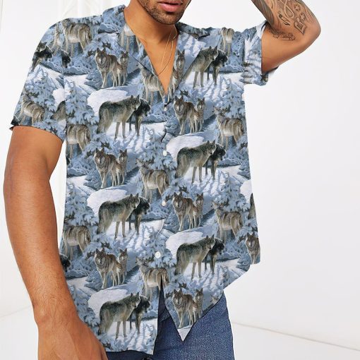 Gearhuman 3D Wolf Hawaii Shirt ZZ2705215 Hawai Shirt