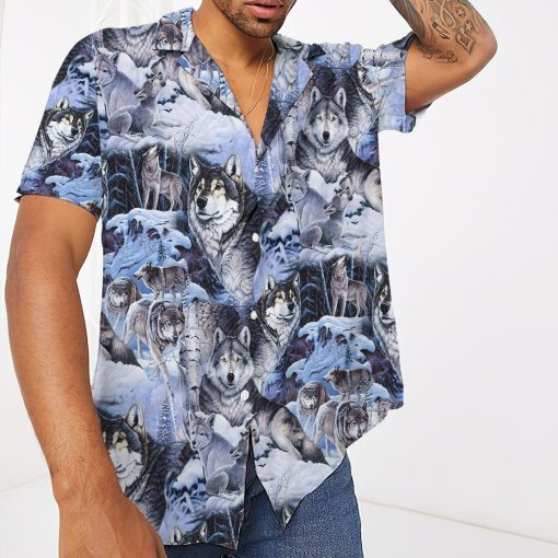 Gearhuman 3D Wolf Hawaii Shirt ZZ2705217 Hawai Shirt