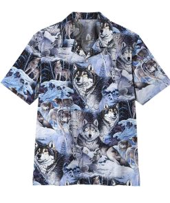 Gearhuman 3D Wolf Hawaii Shirt ZZ2705217 Hawai Shirt Short Sleeve Shirt S 