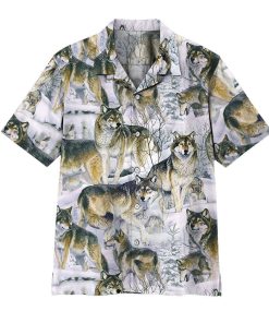 Gearhuman 3D Wolf Hawaii Shirt ZZ3105213 Hawai Shirt Short Sleeve Shirt S 