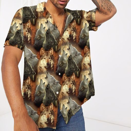 Gearhuman 3D Wolf Hawaii Shirt ZZ3105214 Hawai Shirt