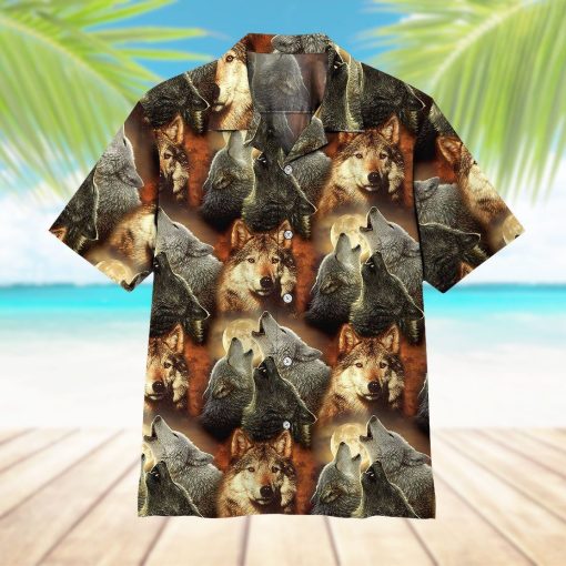 Gearhuman 3D Wolf Hawaii Shirt ZZ3105214 Hawai Shirt