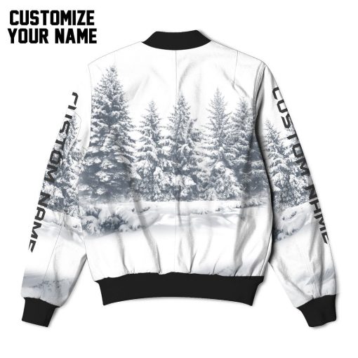 Gearhuman 3D Wolf Snow Custom Name Bomber GB03035 Bomber
