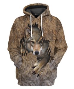 Gearhuman 3D Wolf Tshirt Hoodie Apparel GV09034 3D Apparel Hoodie S