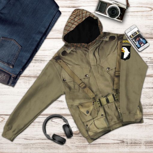 Gearhuman 3D WW2 Paratroopers Custom Tshirt Hoodie Appreal CK19115 3D Apparel