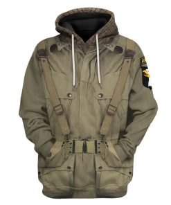 Gearhuman 3D WW2 Paratroopers Custom Tshirt Hoodie Appreal CK19115 3D Apparel Hoodie S 