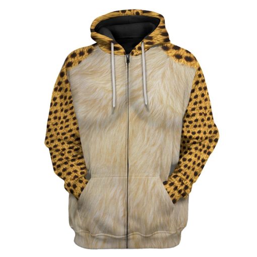 Gearhuman 3D WW84 Cheetah Cosplay Custom Hoodie Apparel GV250810 3D Custom Fleece Hoodies Zip Hoodie S