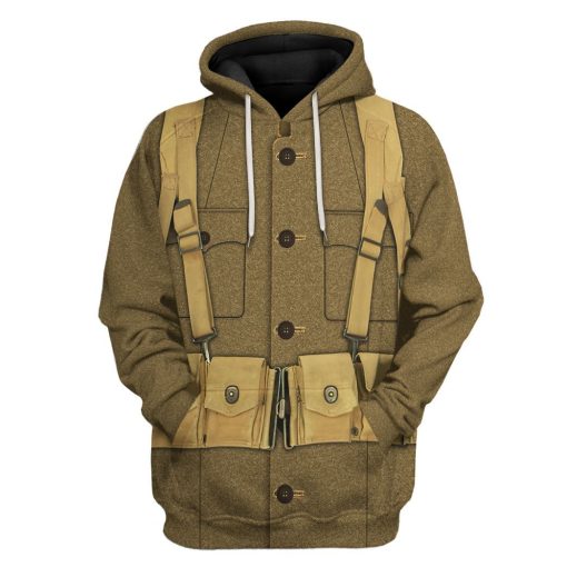 Gearhuman 3D WWI Soldier Custom Tshirt Hoodie Appreal CK19112 3D Apparel Hoodie S