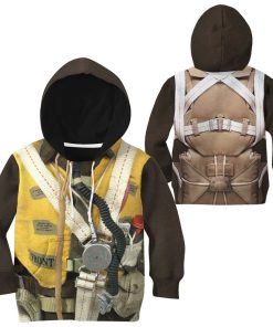 Gearhuman 3D WWII Pilot Soldier Kid Tshirt Hoodie Apparel GK07013 Kid 3D Apparel