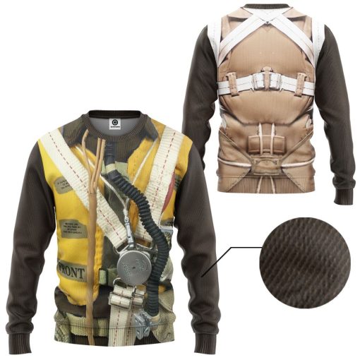 Gearhuman 3D WWII Pilot Soldier Tshirt Hoodie Apparel CK071211 3D Apparel