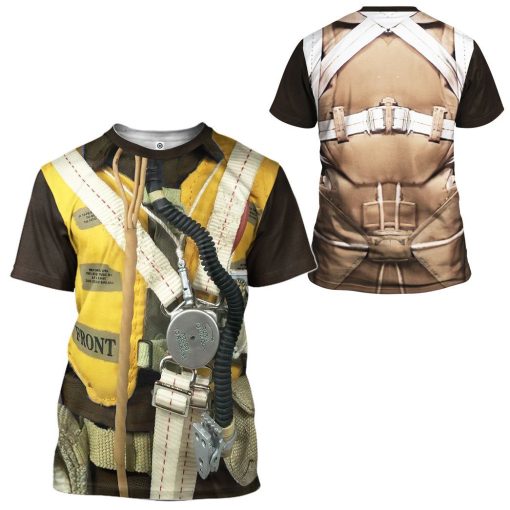 Gearhuman 3D WWII Pilot Soldier Tshirt Hoodie Apparel CK071211 3D Apparel