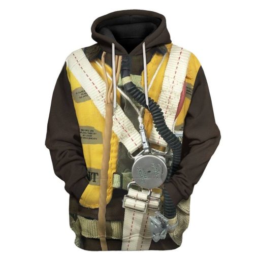 Gearhuman 3D WWII Pilot Soldier Tshirt Hoodie Apparel CK071211 3D Apparel Hoodie S