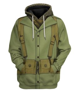 Gearhuman 3D WWII Soldier Custom Tshirt Hoodie Appreal CK19114 3D Apparel Hoodie S 