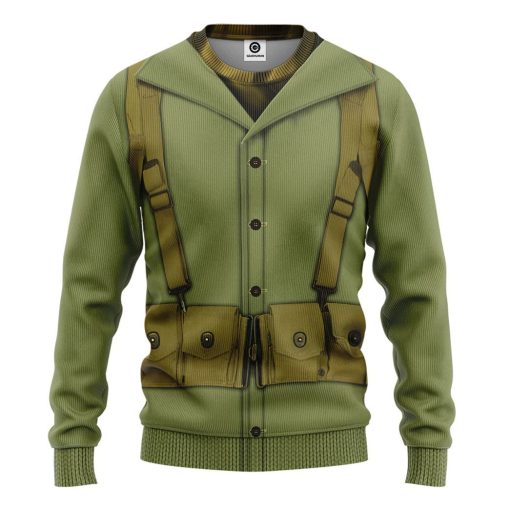 Gearhuman 3D WWII Soldier Custom Tshirt Hoodie Appreal CK19114 3D Apparel Long Sleeve S