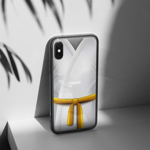 Gearhuman 3D Yellow Karate Belt Phone Case ZK1706218 Glass Phone Case