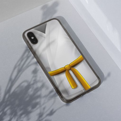 Gearhuman 3D Yellow Karate Belt Phone Case ZK1706218 Glass Phone Case