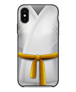 Gearhuman 3D Yellow Karate Belt Phone Case ZK1706218 Glass Phone Case Iphone X 