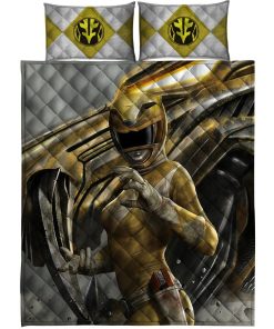Gearhuman 3D Yellow Power Ranger Custom Quilt Set GW13013 Quilt Set Quilt Set Twin 
