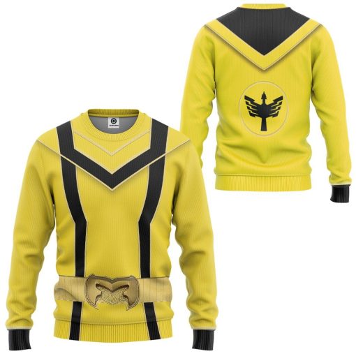 Gearhuman 3D Yellow Power Rangers Mystic Force Tshirt Hoodie Apparel GB130112 3D Apparel
