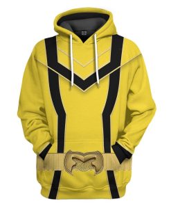 Gearhuman 3D Yellow Power Rangers Mystic Force Tshirt Hoodie Apparel GB130112 3D Apparel Hoodie S 