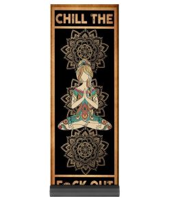Gearhuman 3D Yoga Chill The F Out Custom Yoga Mat GW1706216 Yoga Mat Yoga Mat 71.37"x26.52" 