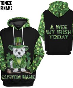 Gearhuman 3D Yorkshire Terrier St Patrick's Day Custom Name Tshirt Hoodie Apparel GB010211 3D Apparel