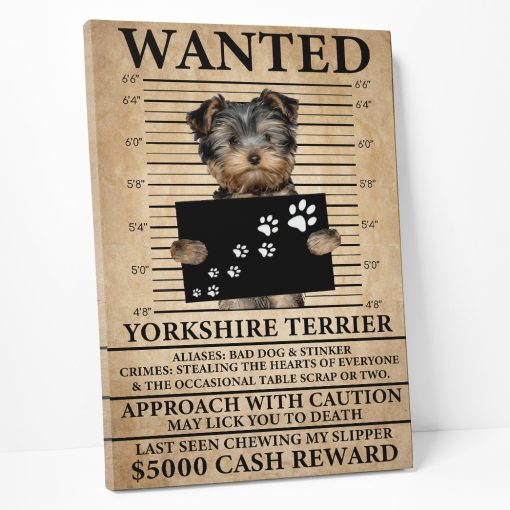 Gearhuman 3D Yorkshire Terrier Wanted Canvas GK260120 Canvas