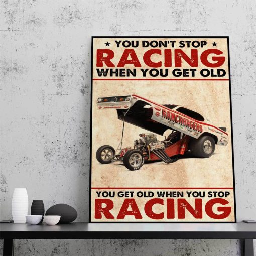 Gearhuman 3D You Get Old When You Stop Racing Canvas ZK2705212 Canvas