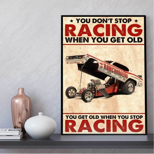 Gearhuman 3D You Get Old When You Stop Racing Canvas ZK2705212 Canvas