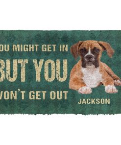 Gearhuman 3D You Might Get In But You Wont Get Out Boxers Dog Doormat GV29012 Doormat Doormat S(15,8''x23,6'')