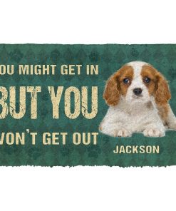Gearhuman 3D You Might Get In But You Wont Get Out Cavalier King Charles Spaniels Dog Doormat GV280130 Doormat Doormat S(15,8''x23,6'')
