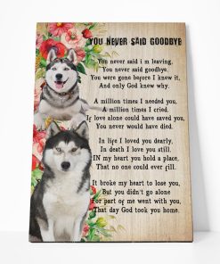 Gearhuman 3D You Never Say Goodbye Husky Canvas GK02027 Canvas 1 Piece Non Frame M