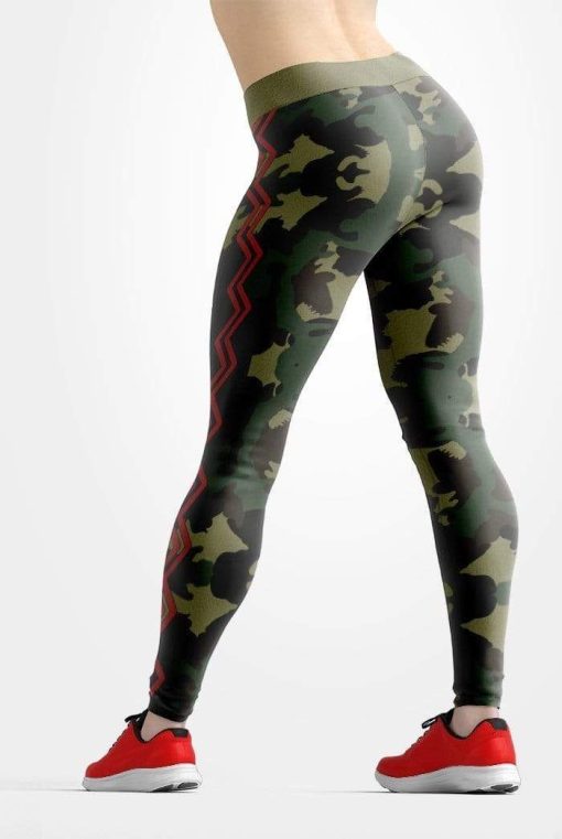 Gearhumans 3D Zigzag Stripe Custom Leggings 3 Gearhuman 3D Zigzag Stripe Custom Leggings GW08045 Leggings