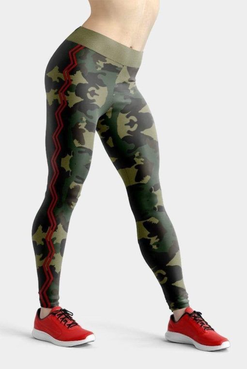 Gearhumans 3D Zigzag Stripe Custom Leggings 1 Gearhuman 3D Zigzag Stripe Custom Leggings GW08045 Leggings Leggings S