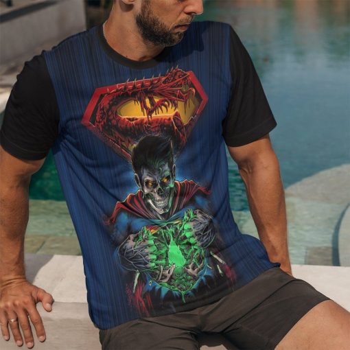 Gearhuman 3D Zombie Superman Custom Tshirt Apparel GW18092 3D T-shirt