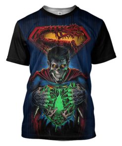 Gearhuman 3D Zombie Superman Custom Tshirt Apparel GW18092 3D T-shirt T-Shirt S 