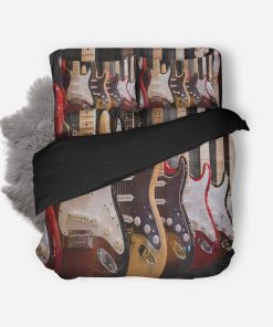 GearHuman Eight Guitars Bass Custom Bedding GR13014 Bedding Set Twin 3PCS 