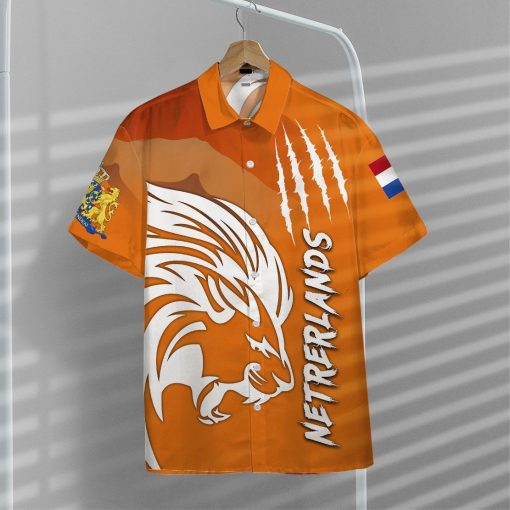 Gearhuman Euro 2020 Netherlands Supporter Hawaii Shirt ZK1406211 Short Sleeve Shirt