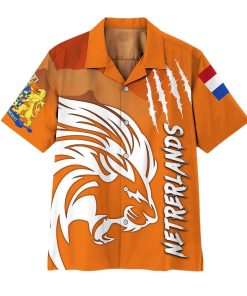 Gearhuman Euro 2020 Netherlands Supporter Hawaii Shirt ZK1406211 Short Sleeve Shirt Short Sleeve Shirt S 