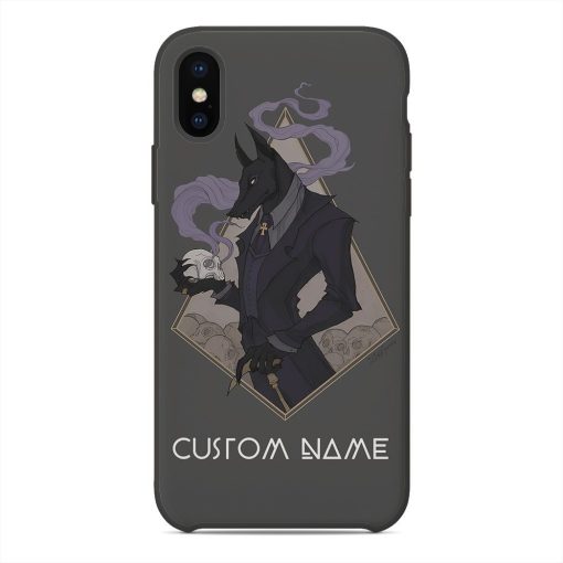 Gearhumans GearHuman Gentle Anubis Custom Name PhoneCase 1 GearHuman Gentle Anubis Custom Name PhoneCase GR06018 Glass Phone Case Iphone X