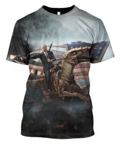 Gearhuman John McCain Velociraptor Hoodies T-Shirt Apparel POL101102 3D Custom Fleece Hoodies T-Shirt S 