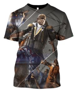 Gearhuman John McCain Versus Zombie Hoodies T-Shirt Apparel POL101101 3D Custom Fleece Hoodies T-Shirt S 