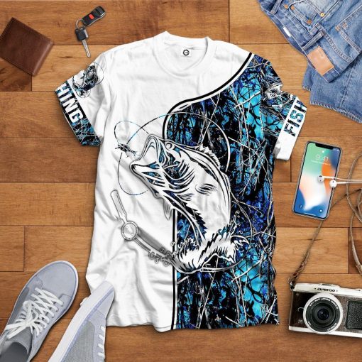 Gearhuman Navy Fishing Couple Tshirt Hoodie Apparel GB08014 3D Apparel